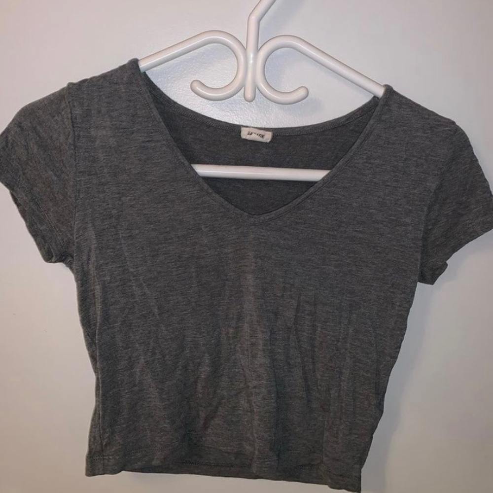 Garage Grey Crop Tee